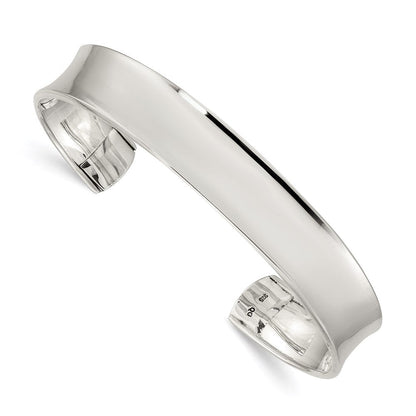 Sterlingsilber Konkav Manschette Armreif