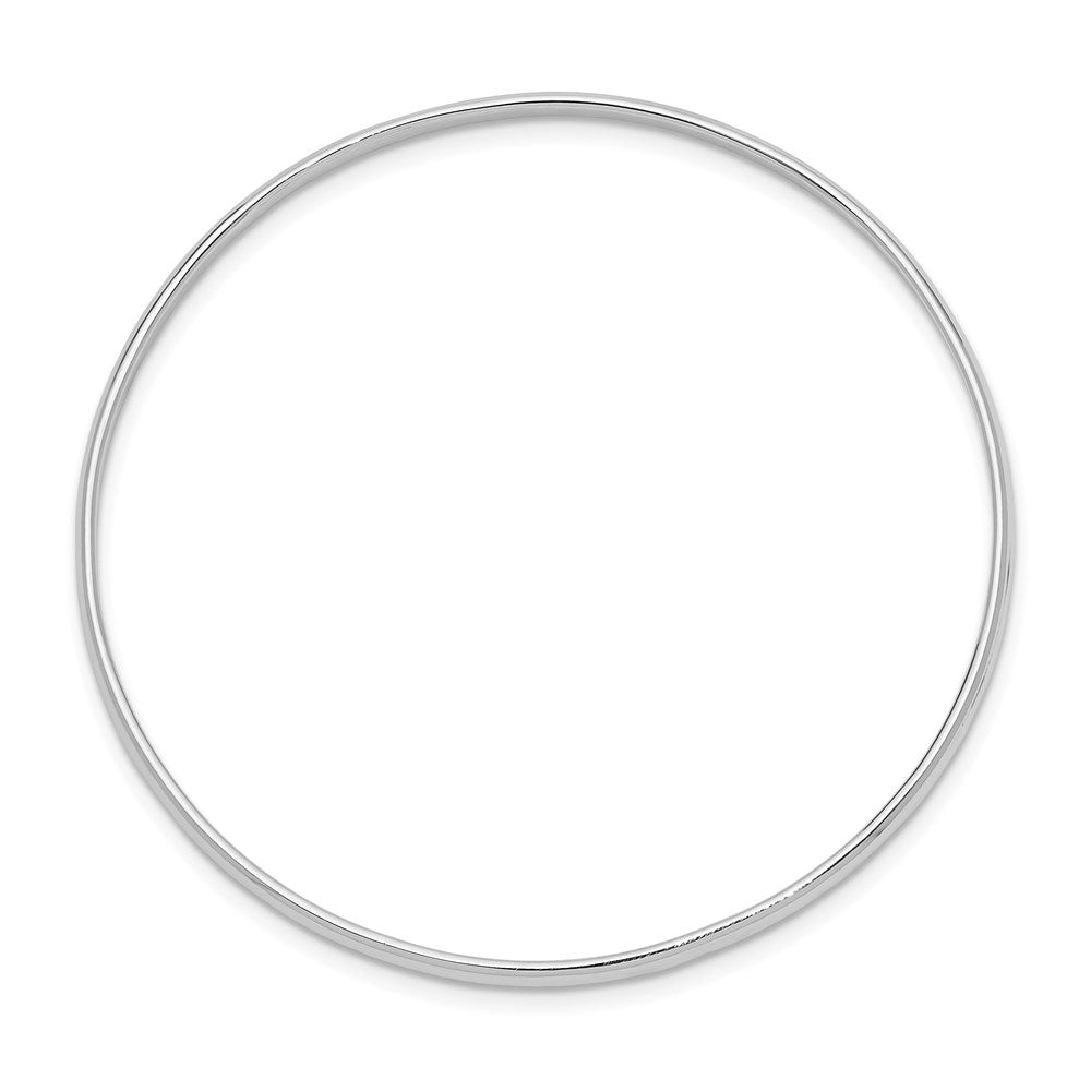 Sterlingsilber Rhodiniert Poliert 2mm Schieber auf Kinder Armreif Armband