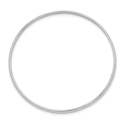Sterlingsilber Rhodiniert Poliert 2mm Schieber auf Kinder Armreif Armband