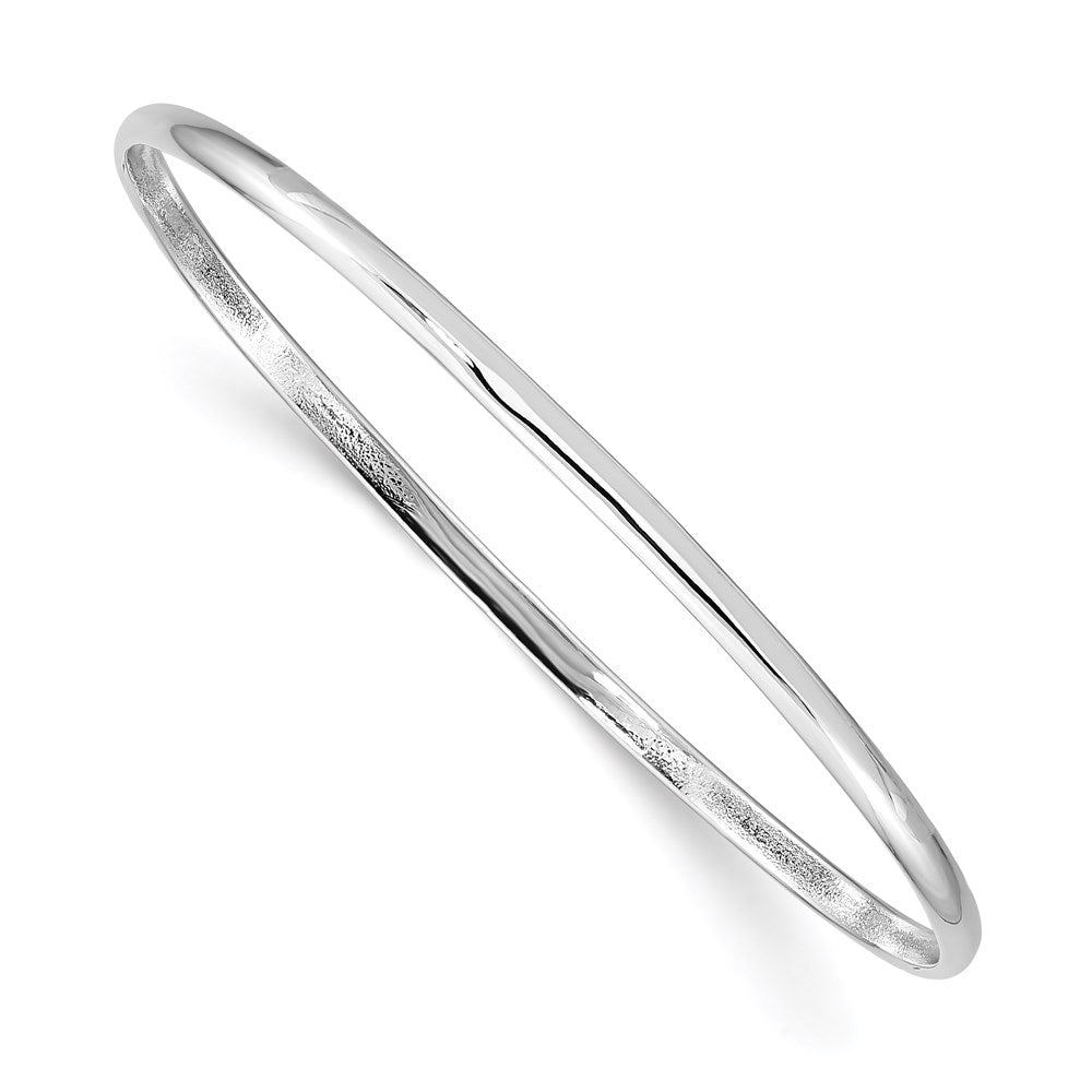 Sterlingsilber Rhodiniert Poliert 2mm Schieber auf Kinder Armreif Armband