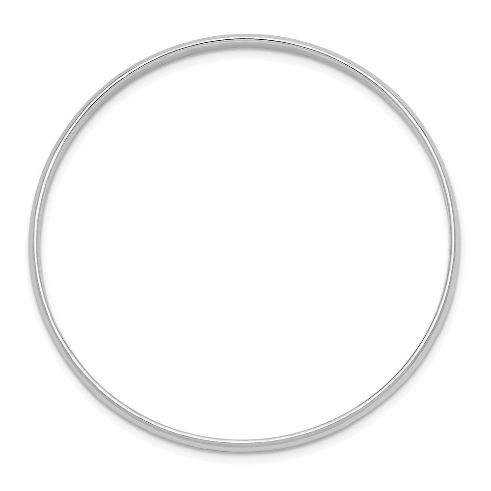 Sterlingsilber Rhodiniert Poliert 3mm Schieber auf Kinder Armreif Armband