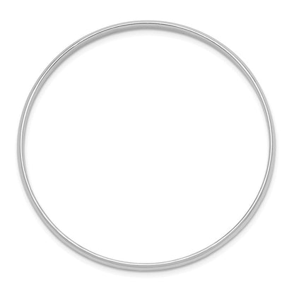 Sterlingsilber Rhodiniert Poliert 3mm Schieber auf Kinder Armreif Armband