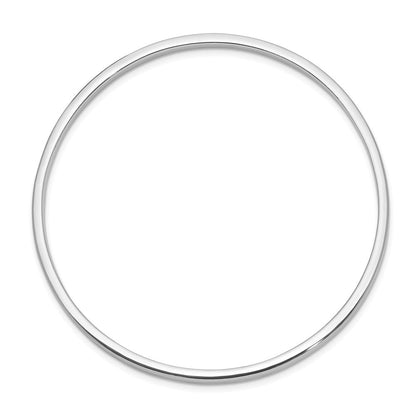 Sterlingsilber Rhodiniert Poliert 3mm Schieber auf Kinder Armreif Armband