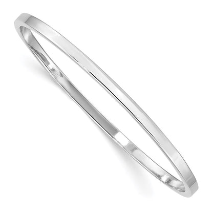 Sterlingsilber Rhodiniert Poliert 3mm Schieber auf Kinder Armreif Armband