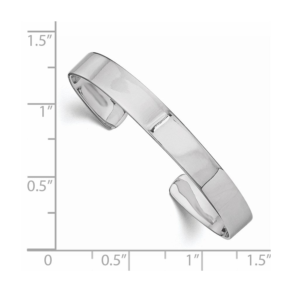 Sterlingsilber Rhodiniert Poliert 6mm Kinder Manschette Armreif
