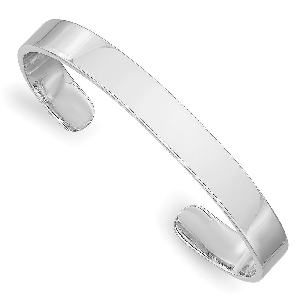 Sterlingsilber Rhodiniert Poliert 6mm Kinder Manschette Armreif