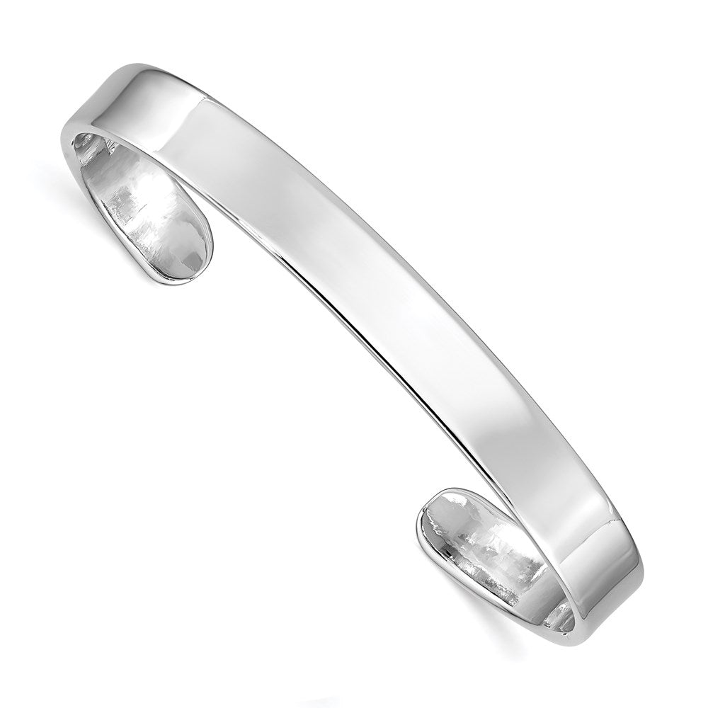 Sterlingsilber Rhodiniert Poliert 6mm Kinder Manschette Armreif