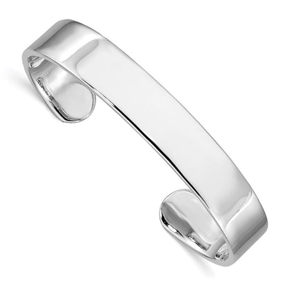 Sterlingsilber Rhodiniert Poliert 8mm Kinder Manschette Armreif
