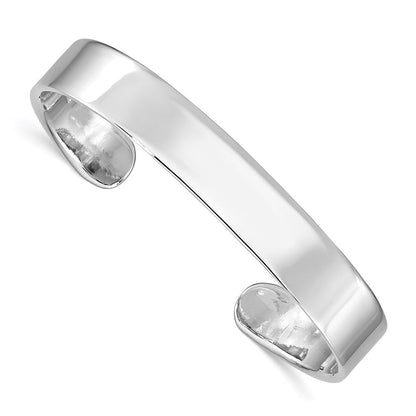 Sterlingsilber Rhodiniert Poliert 8mm Kinder Manschette Armreif