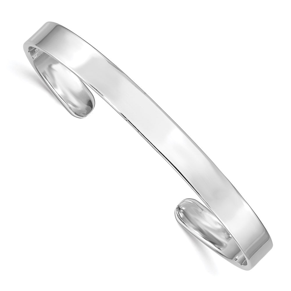 Sterlingsilber Rhodiniert Poliert 6mm Kinder Manschette Armreif