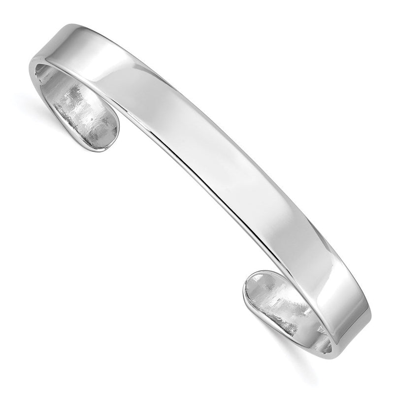 Sterlingsilber Rhodiniert Poliert 8mm Kinder Manschette Armreif