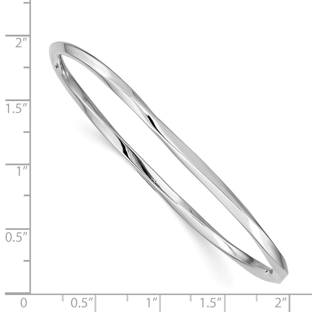 Sterlingsilber Rhodiniert 3.50mm Armreif