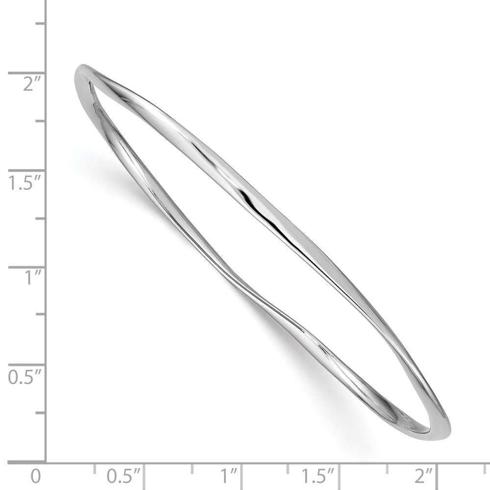 Sterlingsilber Rhodiniert 2.25mm Armreif