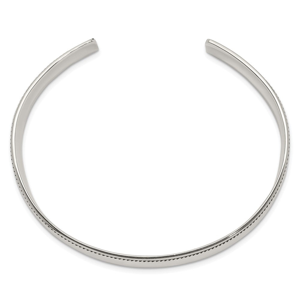 Sterlingsilber 14.5mm Antikisiert Manschette Armreif Armband
