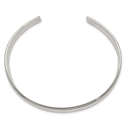 Sterlingsilber 14.5mm Antikisiert Manschette Armreif Armband