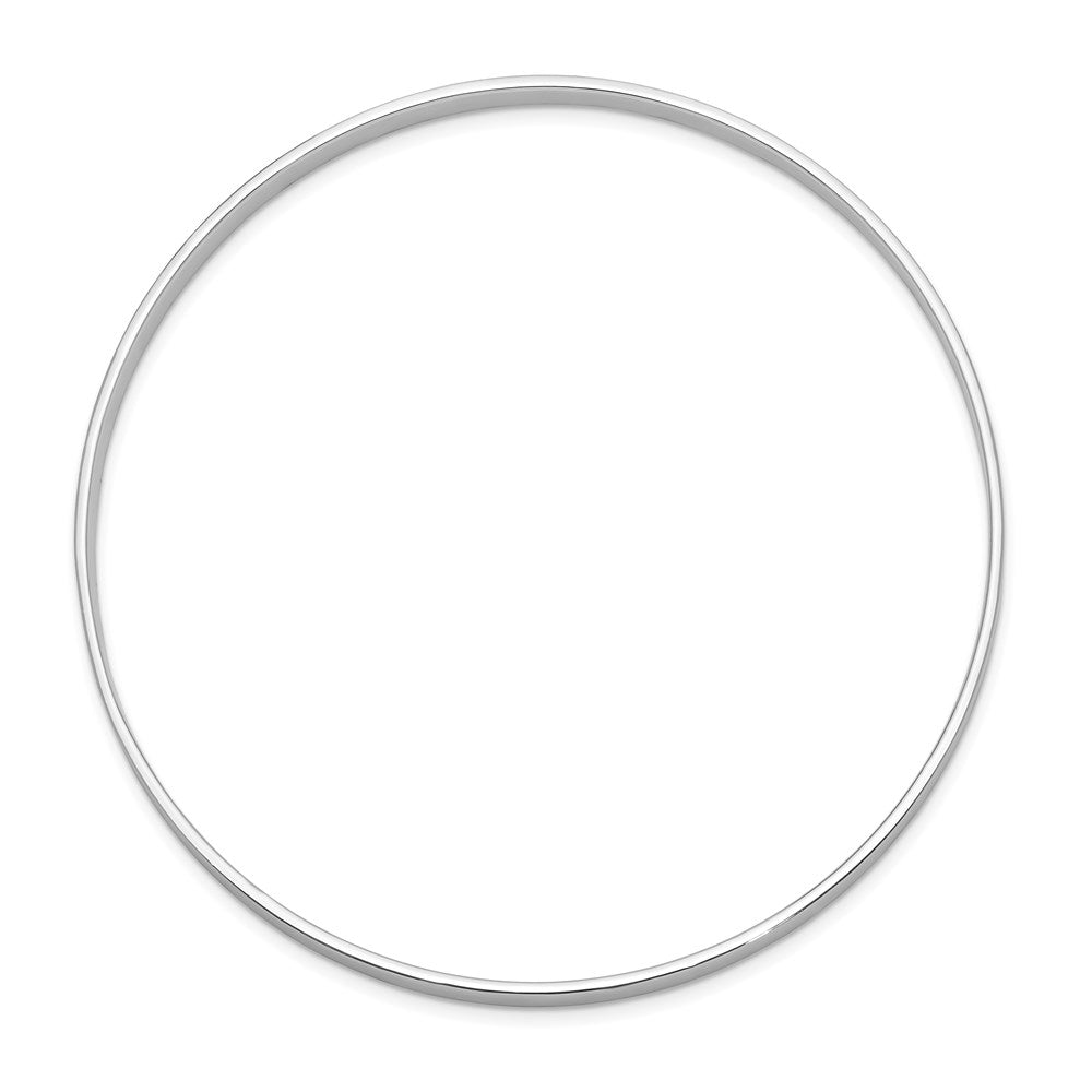 Sterlingsilber Rhodiniert 4.00mm Satiniert Schieber-on Armreif