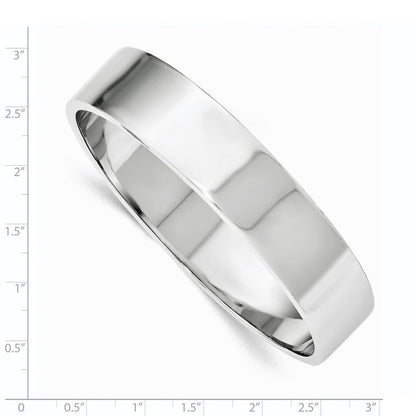 Sterlingsilber 15.50mm Rhodiniert Poliert Schieber-on Armreif