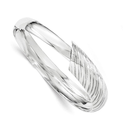 Sterlingsilber Poliert & Muster Flexibel Armreif