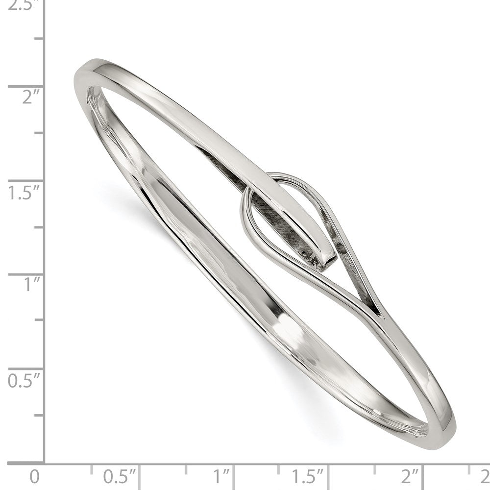 Sterlingsilber Interlocking Schieber-on Armreif