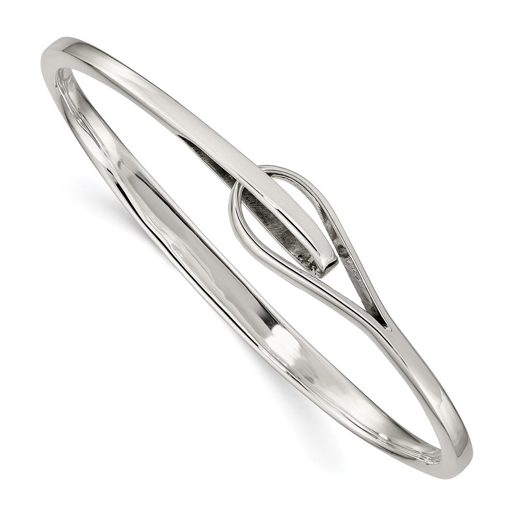 Sterlingsilber Interlocking Schieber-on Armreif