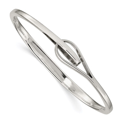 Sterlingsilber Interlocking Schieber-on Armreif