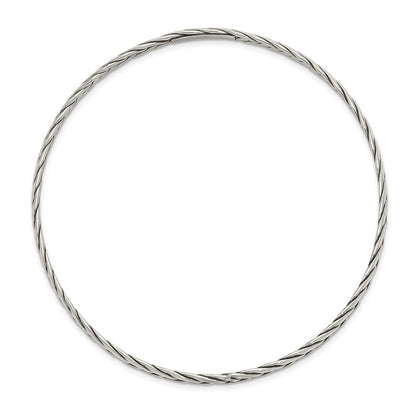 Sterlingsilber Antikisiert 3mm Schieber-on Armreif