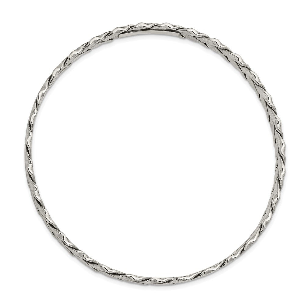 Sterlingsilber Antikisiert 5.25mm Schieber-on Armreif