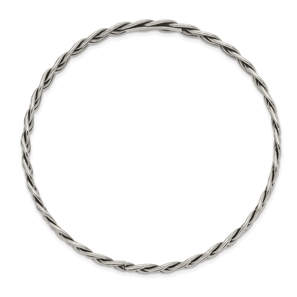 Sterlingsilber Antikisiert 5.25mm Schieber-on Armreif