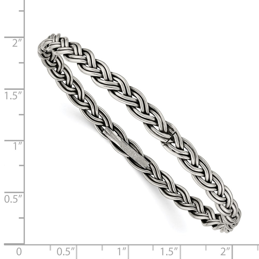 Sterlingsilber Antikisiert 5.25mm Schieber-on Armreif
