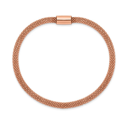 Sterlingsilber Roséfarben Fantasie Kette Magnetic Verschluss Armband