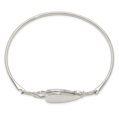 Sterlingsilber 22mm Herz Medaillon Flexibel Armreif Armband