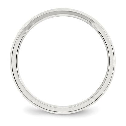 Sterlingsilber 3mm Abgeschrägt Kante Größe 4 Ring