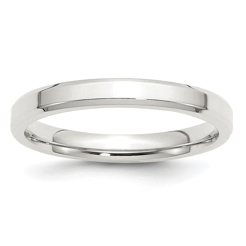 Sterlingsilber 3mm Abgeschrägt Kante Größe 8 Ring