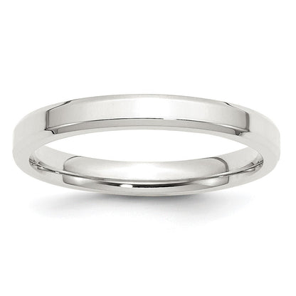 Sterlingsilber 3mm Abgeschrägt Kante Größe 9 Ring