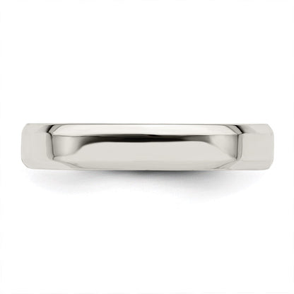 Sterlingsilber 4mm Abgeschrägt Kante Größe 7 Ring