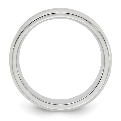 Sterlingsilber 5mm Abgeschrägt Kante Größe 11 Ring