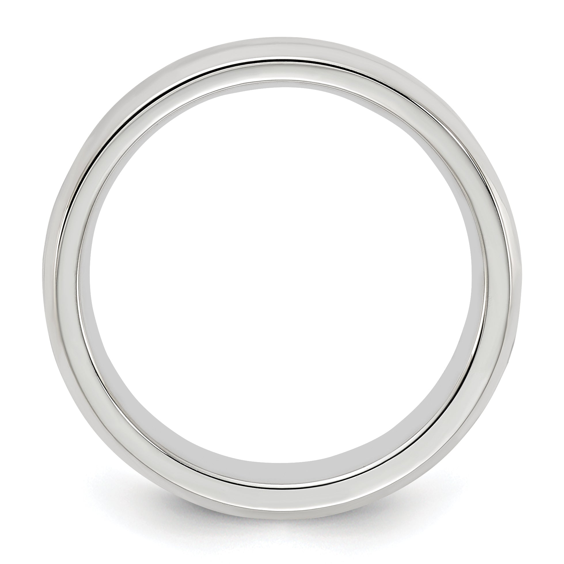 Sterlingsilber 5mm Abgeschrägt Kante Größe 13 Ring