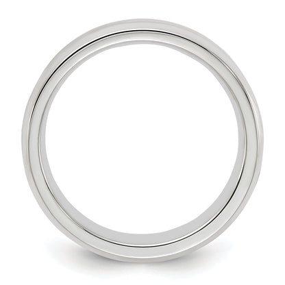 Sterlingsilber 5mm Abgeschrägt Kante Größe 13 Ring