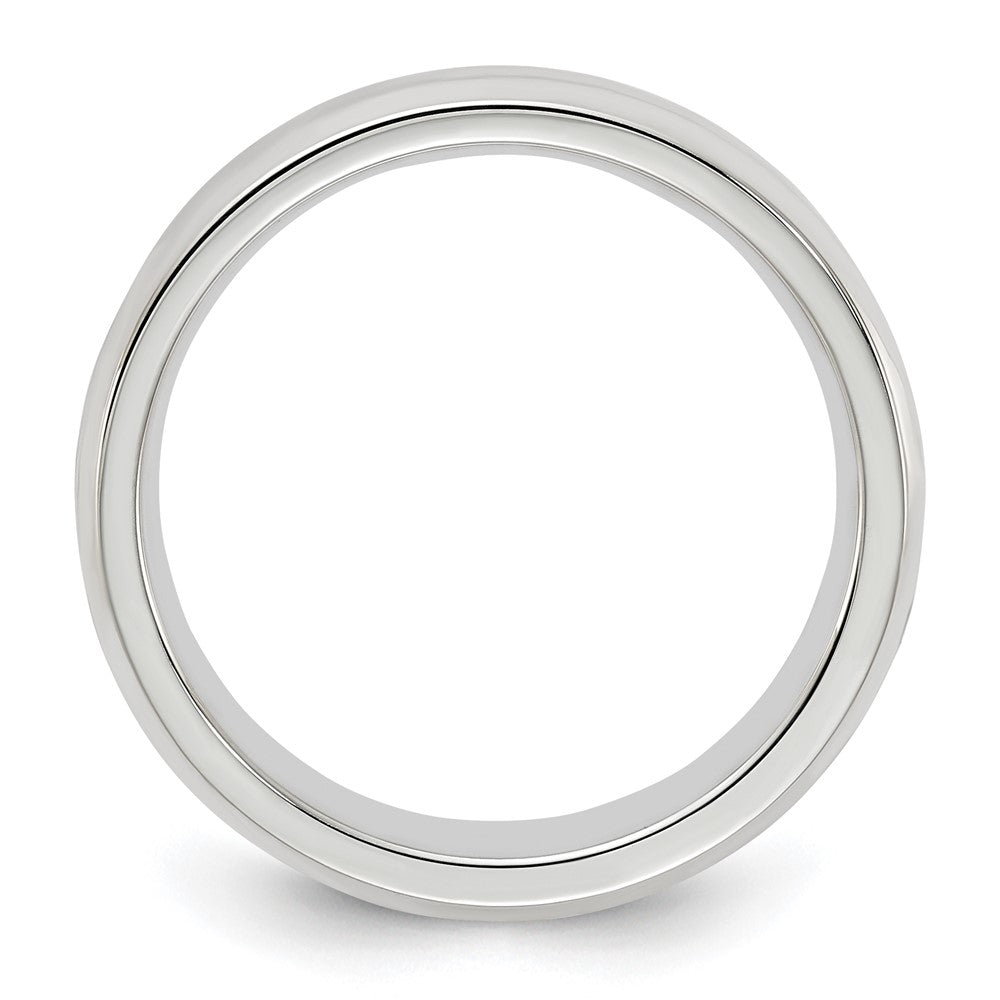 Sterlingsilber 5mm Abgeschrägt Kante Größe 9.5 Ring