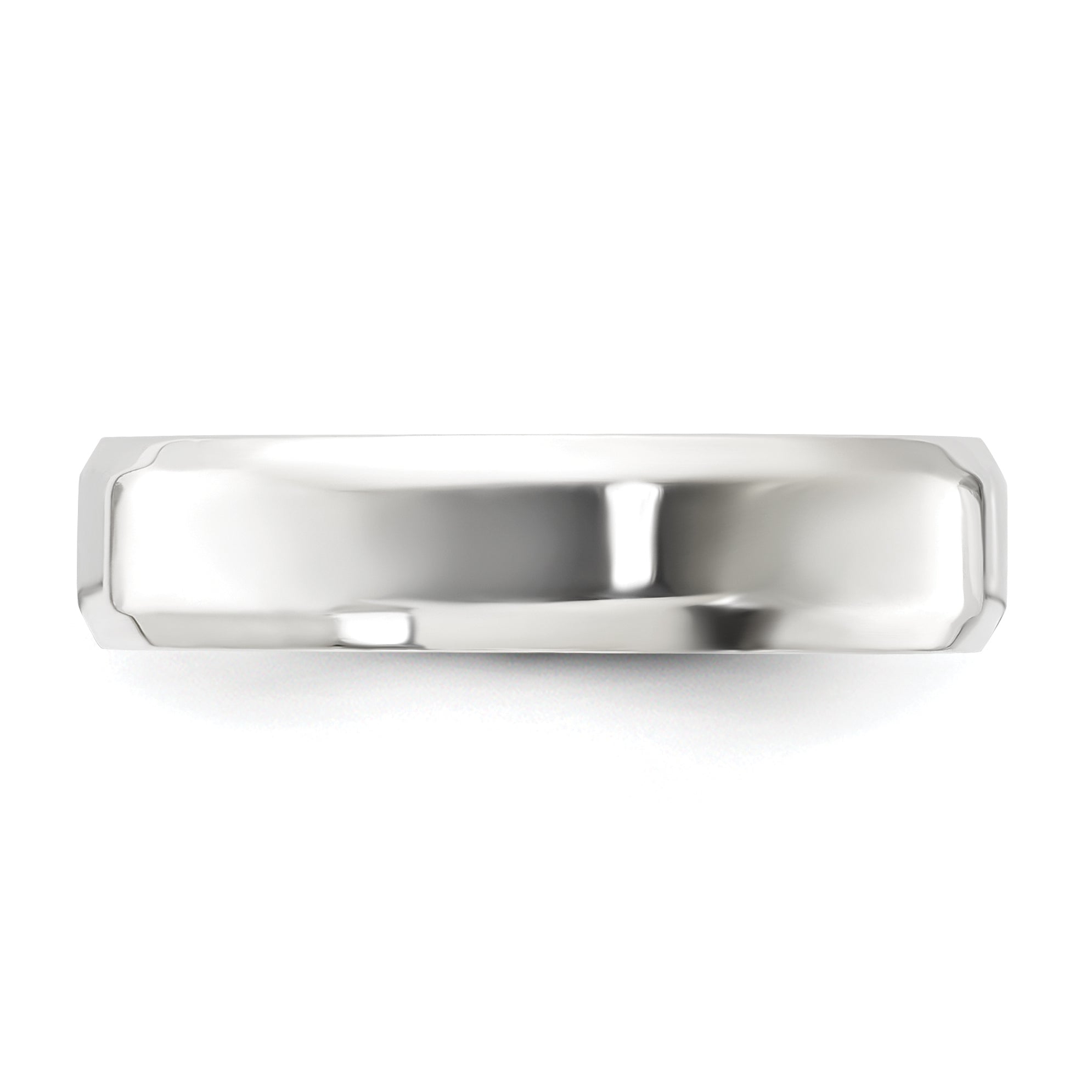 Sterlingsilber 5mm Abgeschrägt Kante Größe 13 Ring