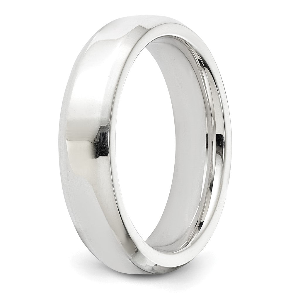 Sterlingsilber 5mm Abgeschrägt Kante Größe 4 Ring