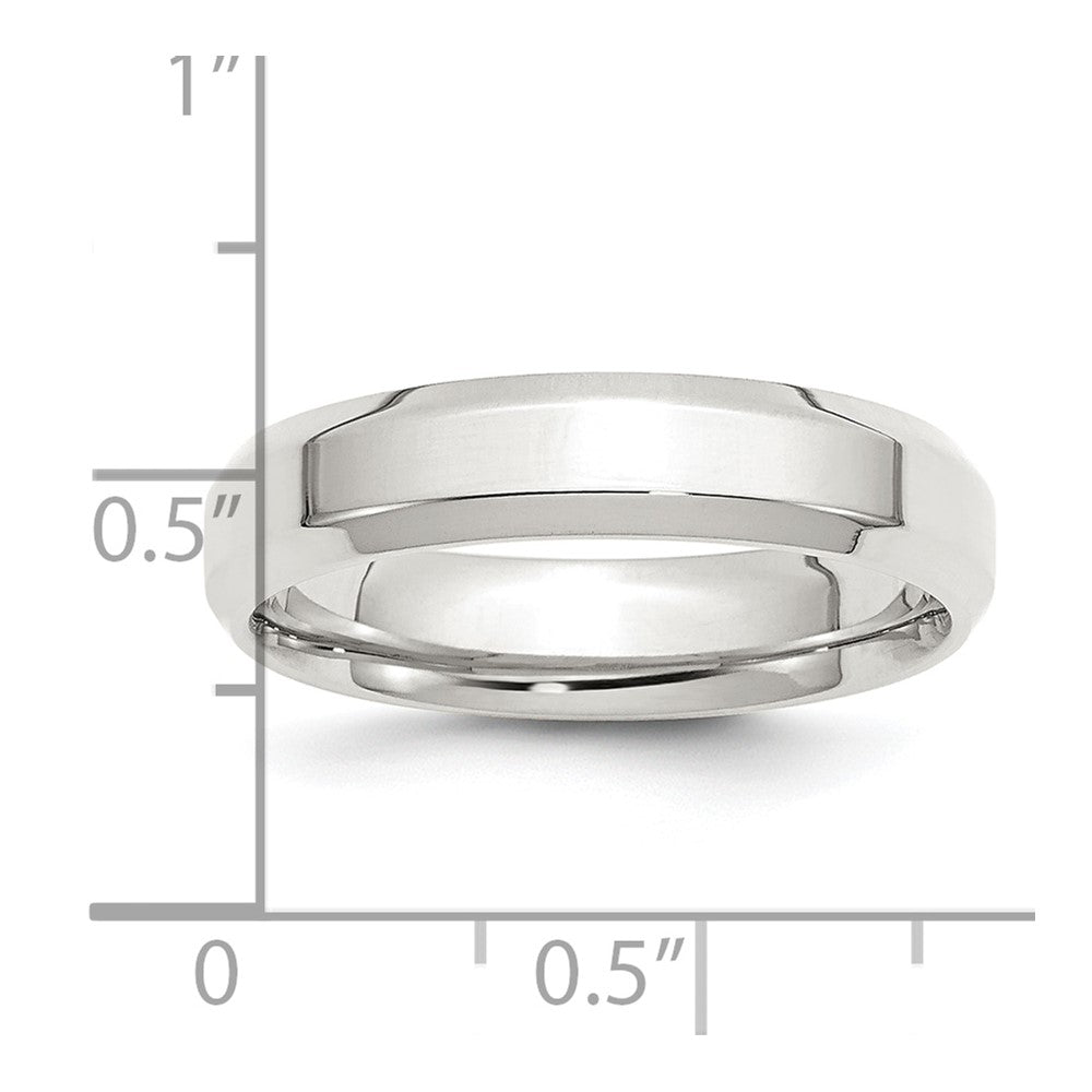Sterlingsilber 5mm Abgeschrägt Kante Größe 4 Ring