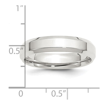 Sterlingsilber 5mm Abgeschrägt Kante Größe 4 Ring