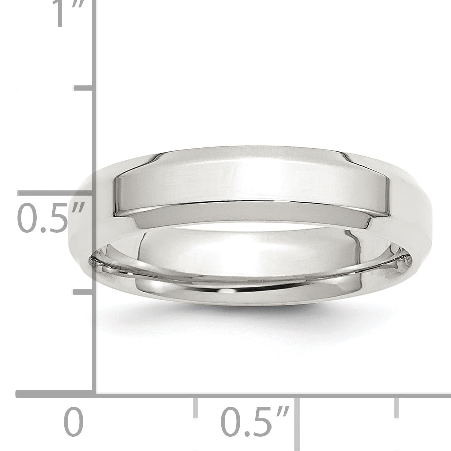 Sterlingsilber 5mm Abgeschrägt Kante Größe 13 Ring