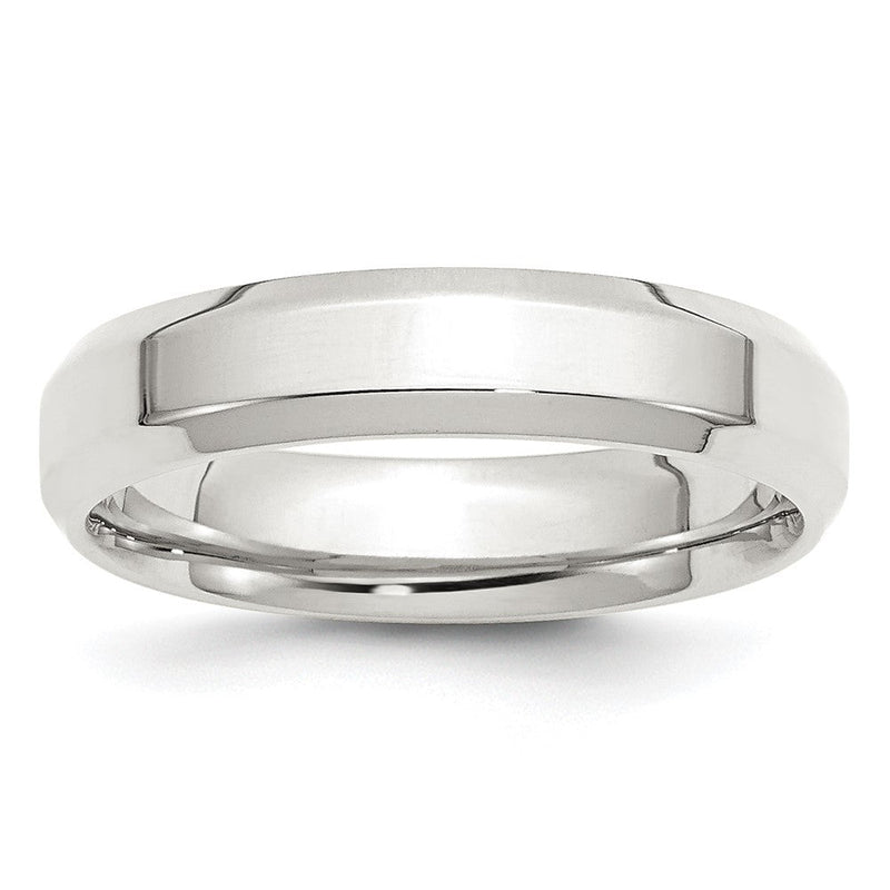 Sterlingsilber 5mm Abgeschrägt Kante Größe 9 Ring