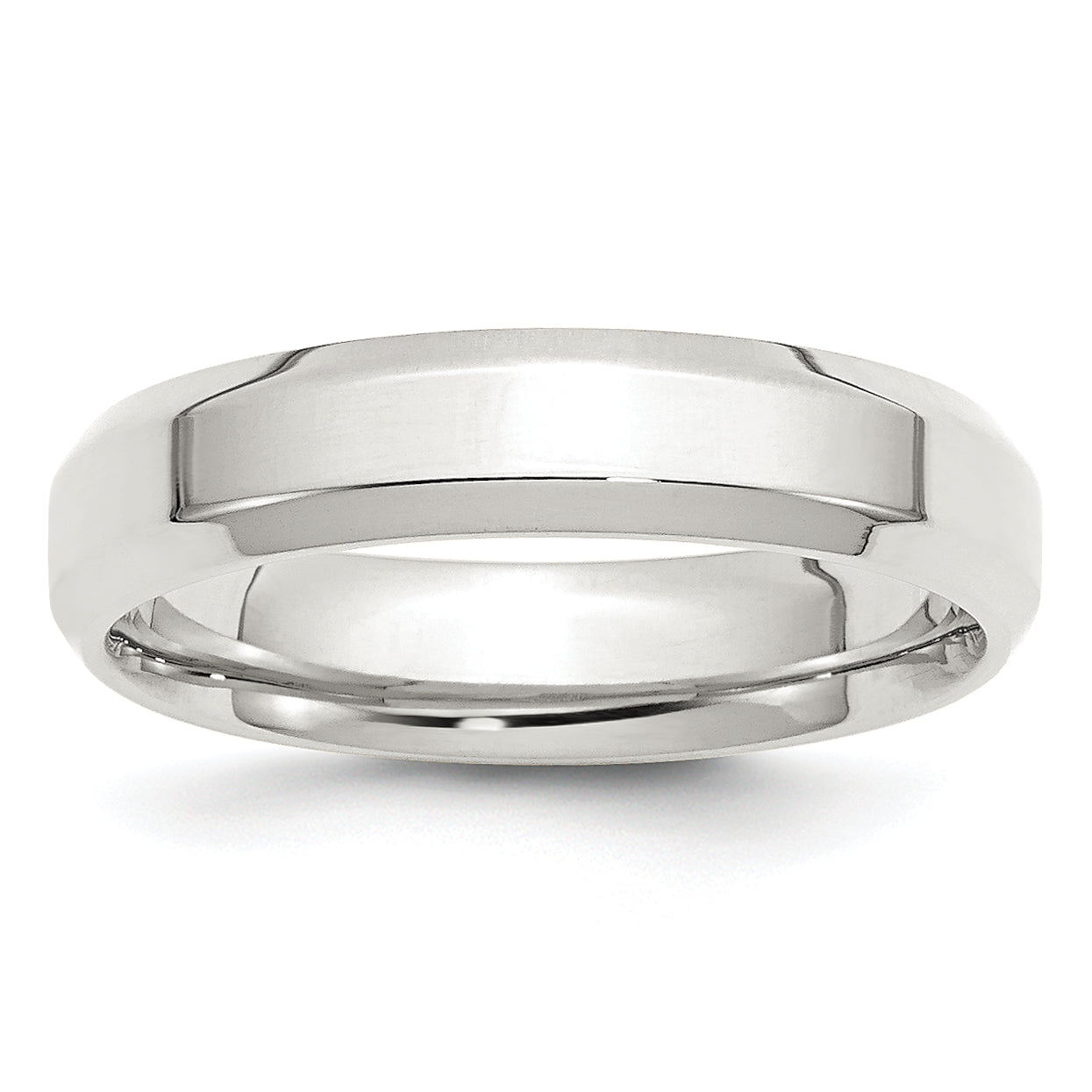 Sterlingsilber 5mm Abgeschrägt Kante Größe 13 Ring