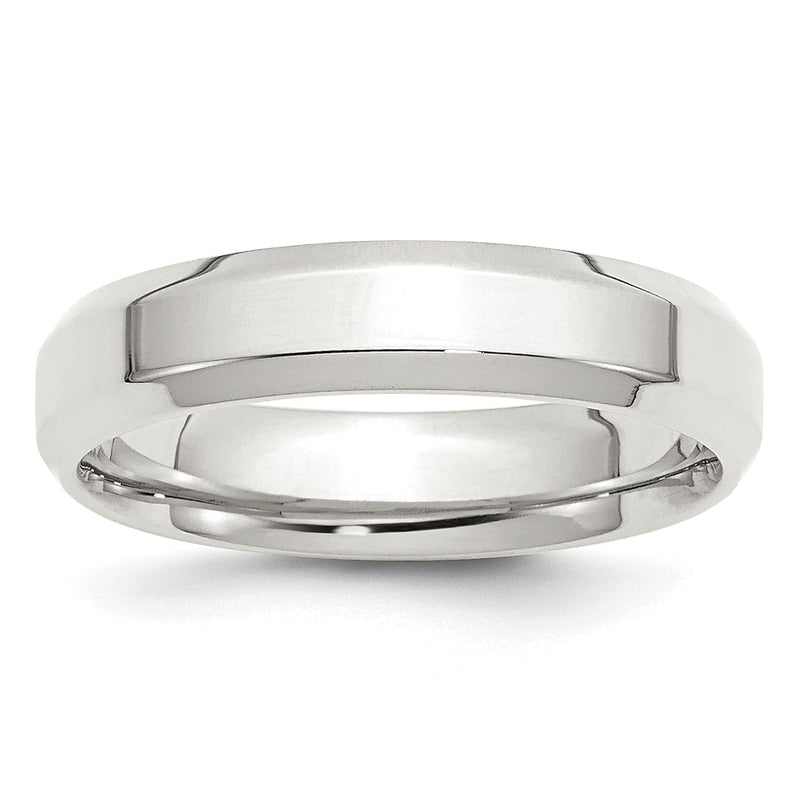 Sterlingsilber 5mm Abgeschrägt Kante Größe 13 Ring