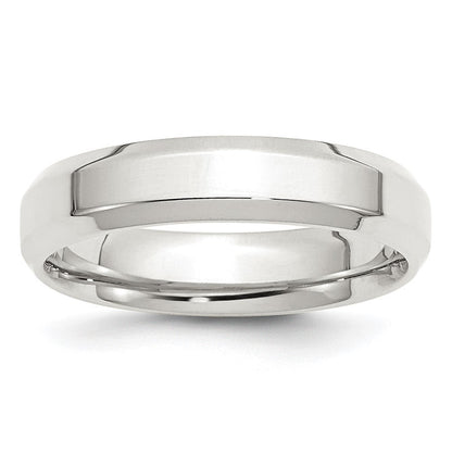 Sterlingsilber 5mm Abgeschrägt Kante Größe 9.5 Ring