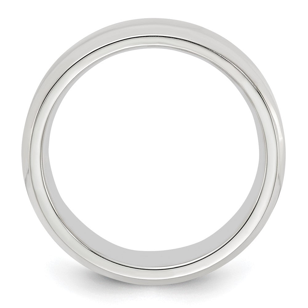 Sterlingsilber 6mm Abgeschrägt Kante Größe 10 Ring