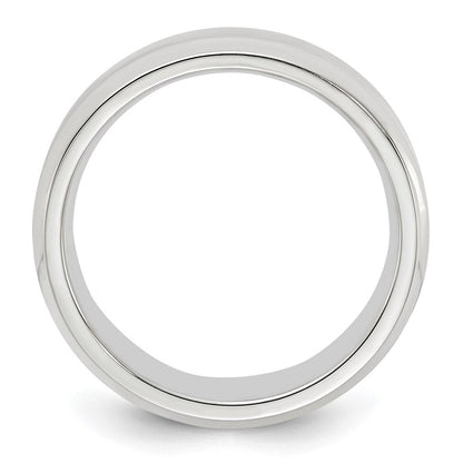 Sterlingsilber 6mm Abgeschrägt Kante Größe 10 Ring